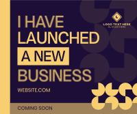 Geometric Business Launch Facebook Post Preview