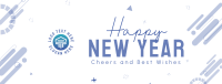 New Year Blob Greeting Facebook cover Image Preview