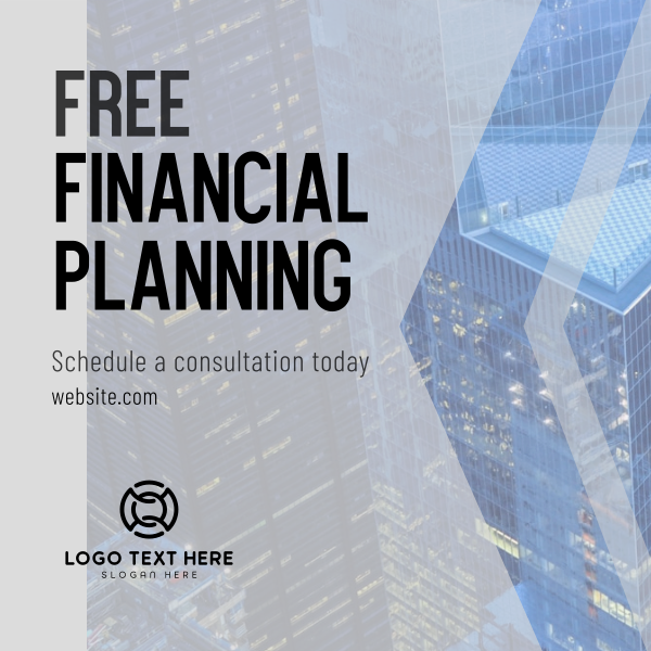 Simple Financial Planning Instagram Post Design Image Preview