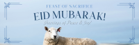 Eid Mubarak Sheep Twitter header (cover) Image Preview