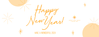 Wonderful New Year Welcome Facebook Cover Design