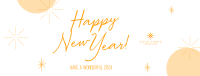 Wonderful New Year Welcome Facebook cover Image Preview