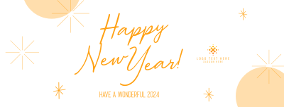 Wonderful New Year Welcome Facebook cover Image Preview