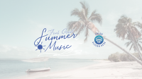 Summer Songs Playlist YouTube Banner Design