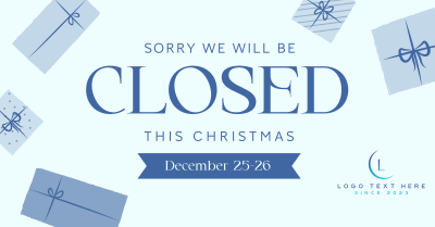 Christmas Closed Holiday Facebook ad Image Preview