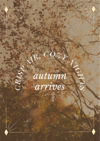 Autumn Arrives Quote Flyer Design