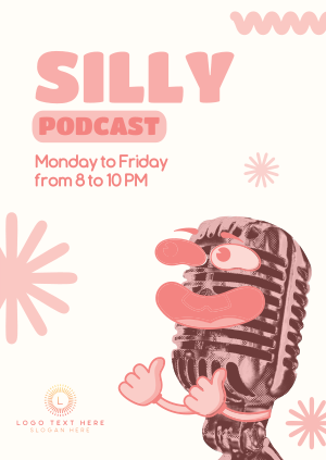 Funny Comedy Podcast Poster Image Preview