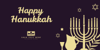 Happy Hanukkah Twitter Post Design