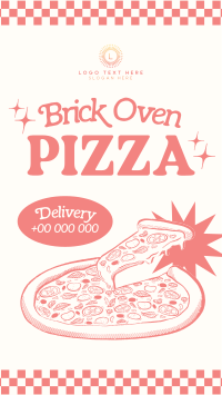 Retro Brick Oven Pizza YouTube short Image Preview