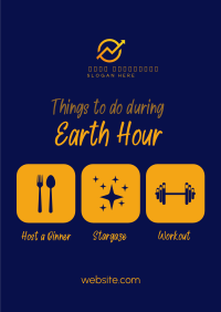 Earth Hour Activities Poster Image Preview