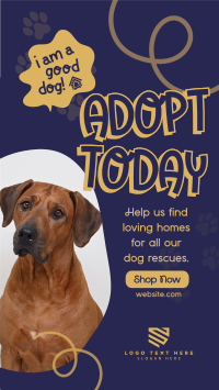 Dog Adoption Instagram Story Design