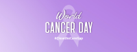 Cancer Day Ribbon Pin Facebook Cover Design