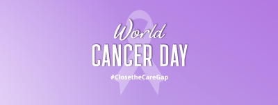 Cancer Day Ribbon Pin Facebook cover Image Preview