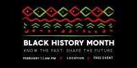 Black History Month Pattern Twitter post Image Preview