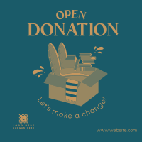 Open Donation Instagram post Image Preview