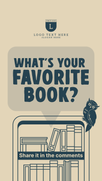Q&A Favorite Book Instagram story Image Preview