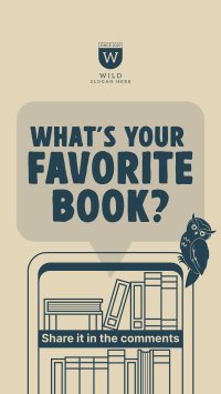 Q&A Favorite Book Instagram story Image Preview