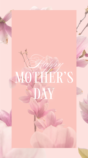 Mother's Day Pink Flowers Instagram story Image Preview