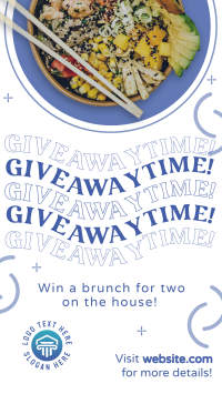 Giveaway Food Bowl TikTok video Image Preview