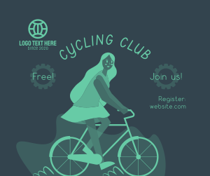 Bike Club Illustration Facebook post