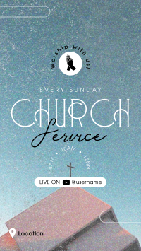 Worship with us Instagram story Image Preview