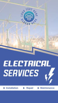 Professional Electrician Facebook Story Design
