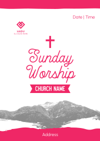 Church Sunday Worship Poster Image Preview