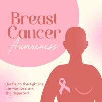 Breast Cancer Warriors Instagram Post Design