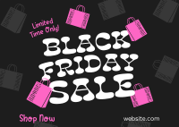 Black Friday Quirky Postcard Image Preview