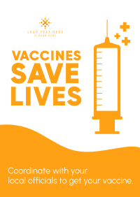 Get Your Vaccine Flyer Design