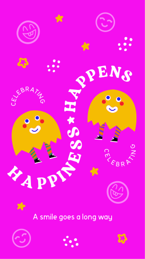 Happiness Is Contagious Facebook story Image Preview