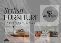 Stylish Furniture Postcard Design