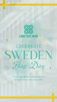 Commemorative Sweden Flag Day Instagram reel Image Preview