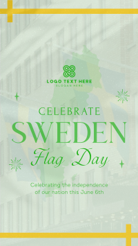 Commemorative Sweden Flag Day Instagram Reel Preview