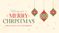 Christmas Decorative  Ornaments Facebook event cover Image Preview
