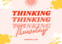 Quirky Thinking Thursday Postcard Image Preview