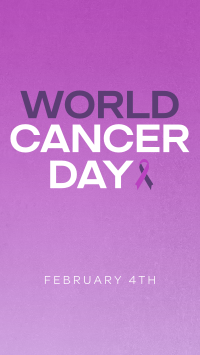 Minimalist World Cancer Day Instagram Story Design