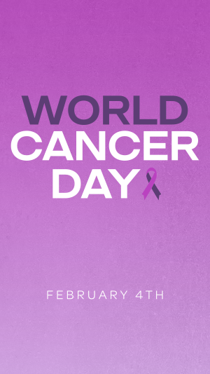 Minimalist World Cancer Day Instagram story Image Preview