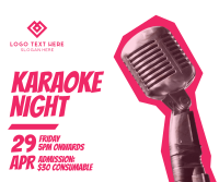 Karaoke Night Mic Facebook post Image Preview