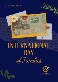 Day of Families Scrapbook Poster Design
