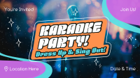 Karaoke Party Star Facebook Event Cover Image Preview