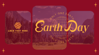 Earth Day Minimalist Facebook event cover Image Preview