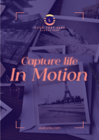 Capture Life in Motion Poster Design