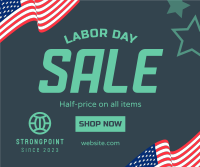 Labor Day Sale Facebook Post Design