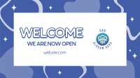 Welcome Now Open Facebook Event Cover Design