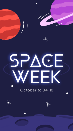 Space Week Event Instagram story Image Preview