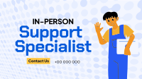 Tech Support Specialist Facebook Event Cover Design