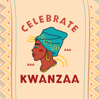 Kwanzaa African Woman Instagram post Image Preview