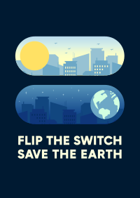 Flip The Switch Poster Design