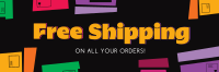 Free Shipping Boxes Twitter Header Image Preview